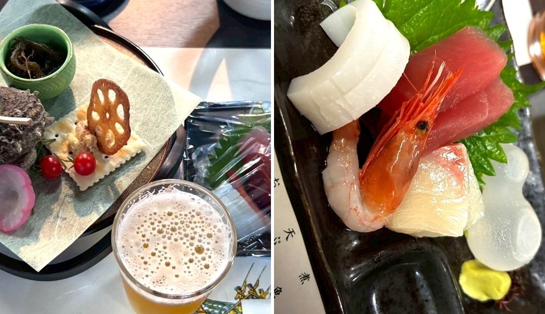 屋形船でのお食事